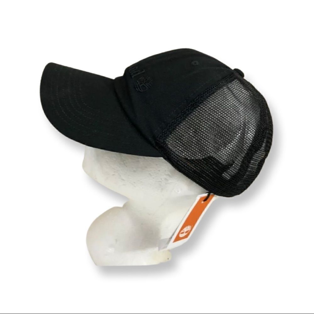 Timberland Baseball Cap Hat black New Trucker Mesh Adjustable snap back - Picture 4 of 11